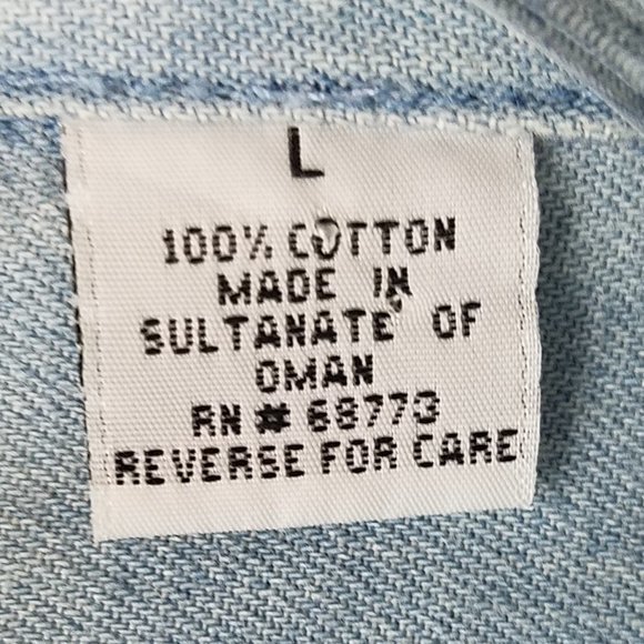 Competitors View shirt chambray DALE JARRET NASCAR ROBERT YATES RACING VTG  L‎ - Picture 5 of 10